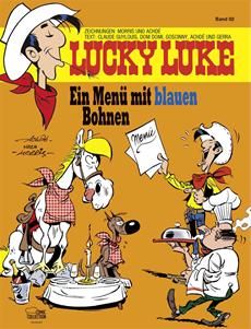 „Lucky Luke - Ein Men&uuml; mit blauen Bohnen“ (Band 92) - Comic-Feinkost aus dem Wilden Westen ab 01. Oktober 2014 im Handel!