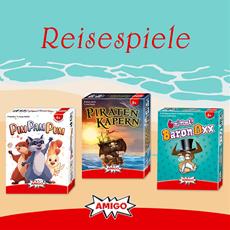 AMIGO-Spiele f&uuml;r die Reise: Kompakte Kartenspiele f&uuml;r den Koffer