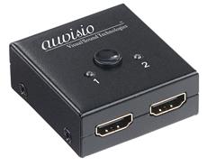 auvisio 2-Port-HDMI-1.4-Splitter und -Switch, f&uuml;r Videos in 4K UHD &amp; 3D