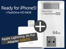 i-FlashDrive HD unterst&uuml;tzt iPhone5, iPad mini und iPad 4G