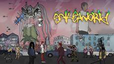 Jack Phoenix’ art comes to life in Sakeworld, a side-scrolling beat ‘em up where LA rappers save the world from aliens