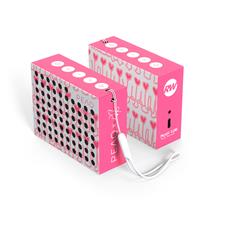 Origineller Geschenktipp zum Valentinstag - pinke Robbie Williams Lautsprecher mit Herz!
